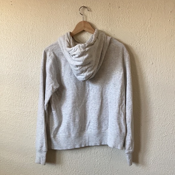 Retro Think Less Live More Hoodie Sweatshirt Grey Red Medium - Picture 10 of 10